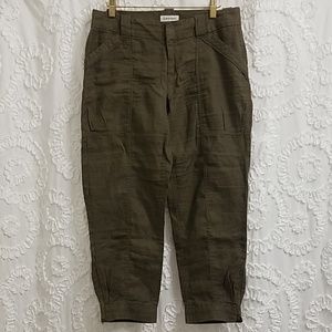 Calvin Klein Chelsea Linen Jogger Cropped Pants